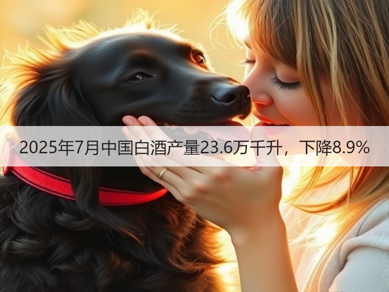 2025年7月中国白酒产量23.6万千升