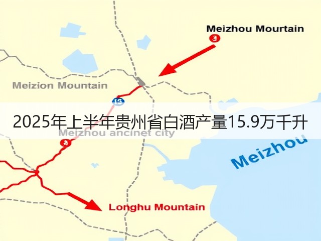 2025年上半年贵州省白酒产量15.9万千升(图5)