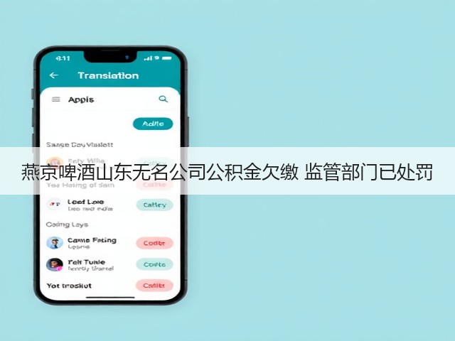 燕京啤酒山东无名公司公积金欠缴 监管部门已处罚(图1)