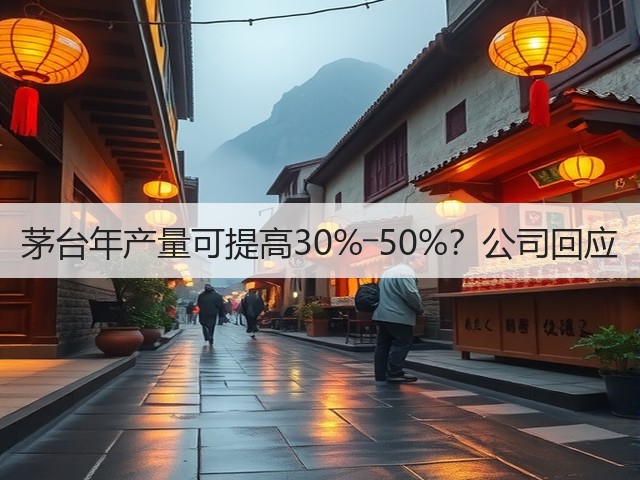 茅台年产量可提高30%―50%？公司回应(图5)