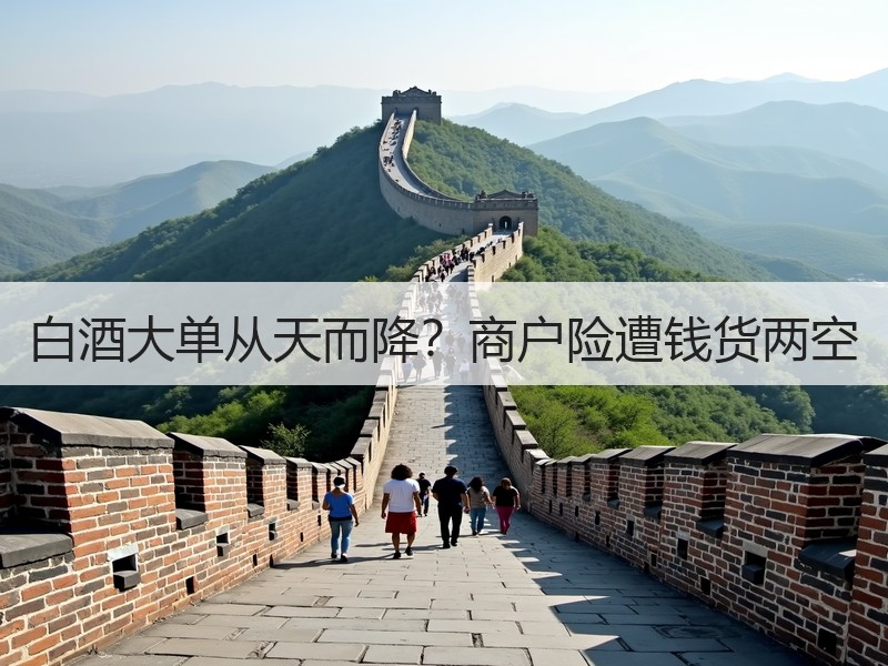 白酒大单从天而降？商户险遭钱货两空