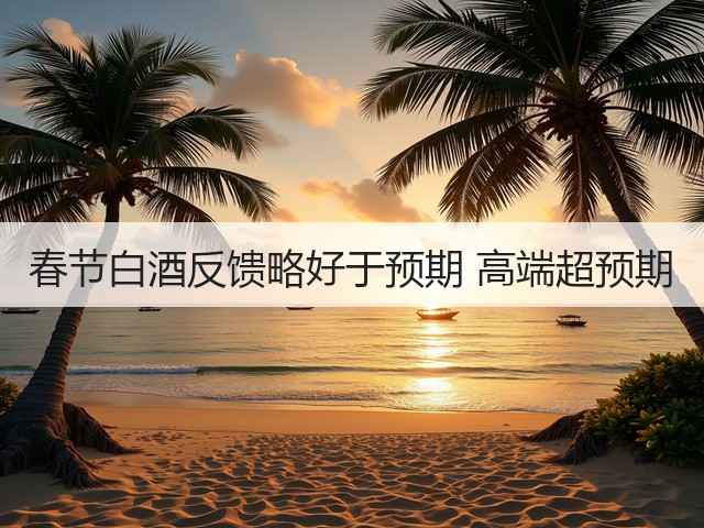 春节白酒反馈略好于预期 高端超预期(图4)