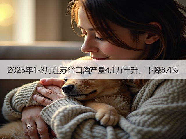 2025年1-3月江苏省白酒产量4.1万千升，下降8.4%(图4)