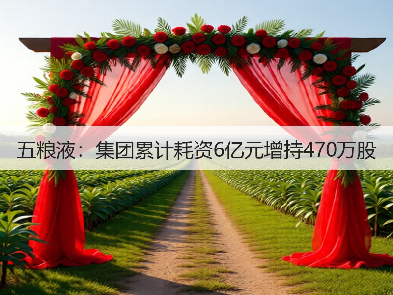 五粮液：集团累计耗资6亿元增持470万股