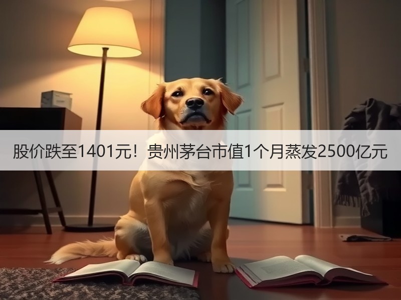 股价跌至1401元！贵州茅台市值1个月蒸