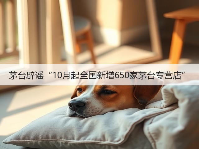 茅台辟谣“10月起全国新增650家茅台专营店”(图5)