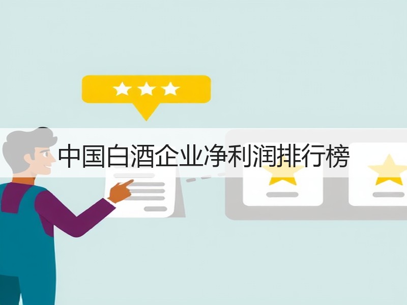 中国白酒企业净利润排行榜