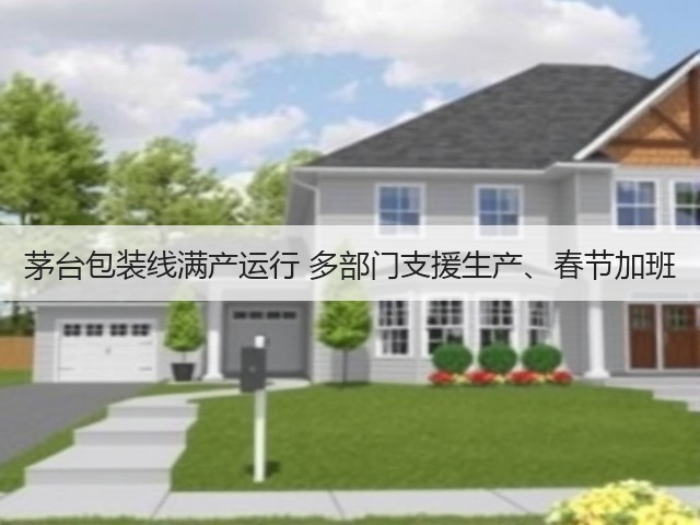 茅台包装线满产运行 多部门支援生产、春节加班(图1)