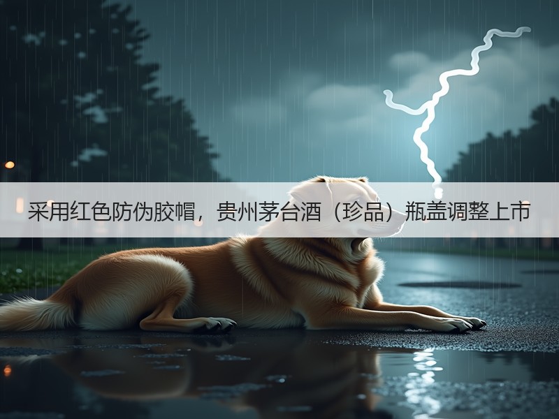 采用红色防伪胶帽，贵州茅台酒（珍品）瓶盖