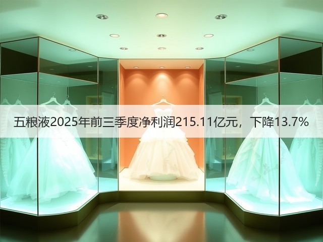 五粮液2025年前三季度净利润215.11亿元，下降13.7%(图2)