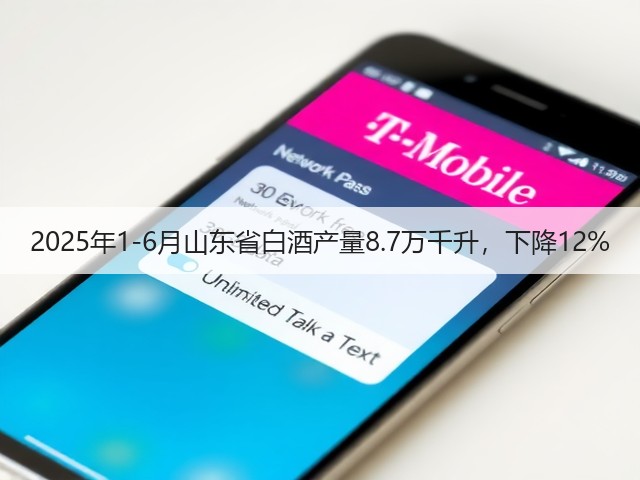 2025年1-6月山东省白酒产量8.7万千升，下降12%(图2)