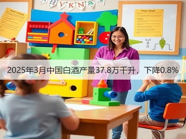 2025年3月中国白酒产量37.8万千升，下降0.8%(图4)