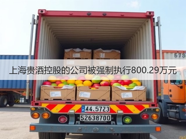 上海贵酒控股的公司被强制执行800.29万元(图2)