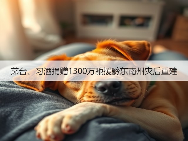 茅台、习酒捐赠1300万驰援黔东南州灾后重建(图4)