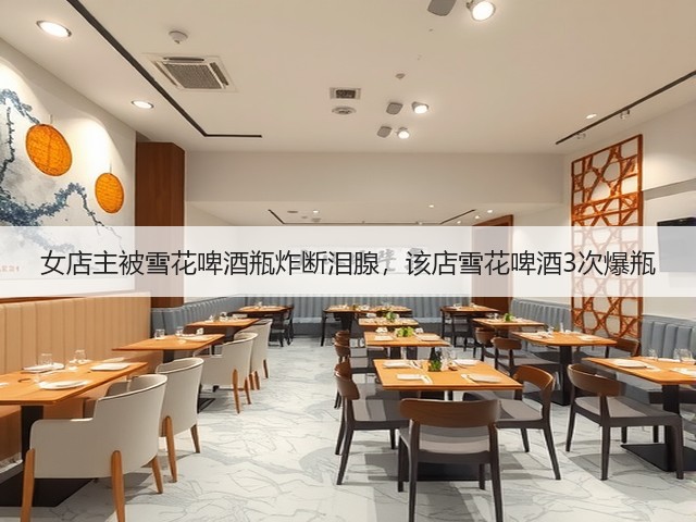女店主被雪花啤酒瓶炸断泪腺，该店雪花啤酒3次爆瓶(图4)