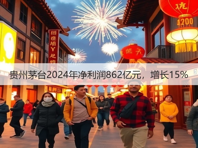 贵州茅台2024年净利润862亿元，增长15%(图2)