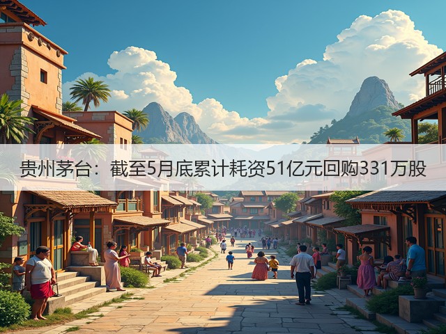 贵州茅台：截至5月底累计耗资51亿元回购331万股(图1)
