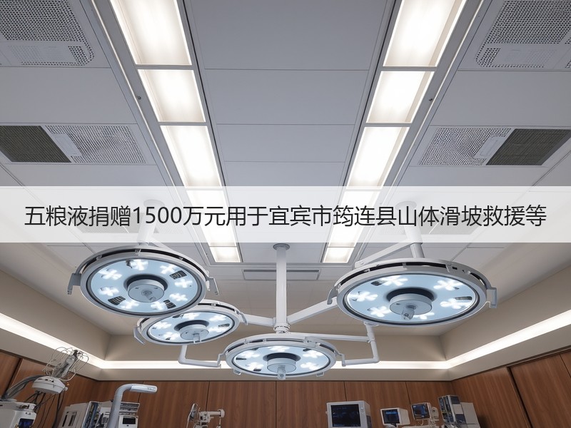 五粮液捐赠1500万元用于宜宾市筠连县山