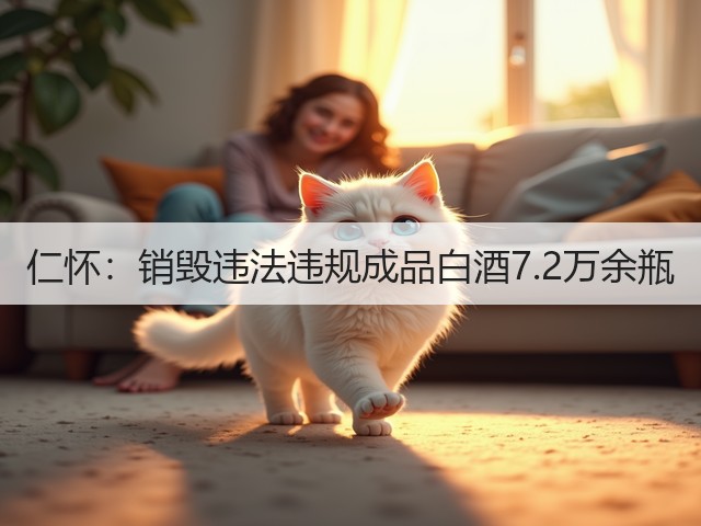 仁怀：销毁违法违规成品白酒7.2万余瓶(图1)