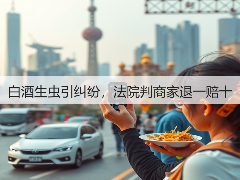 白酒生虫引纠纷，法院判商家退一赔十