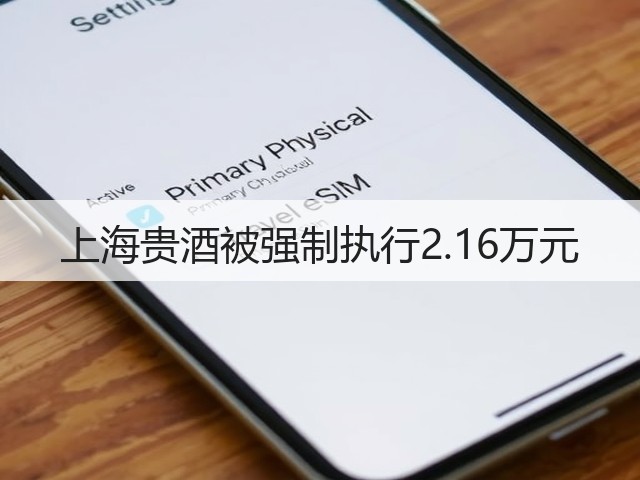 上海贵酒被强制执行2.16万元(图5)