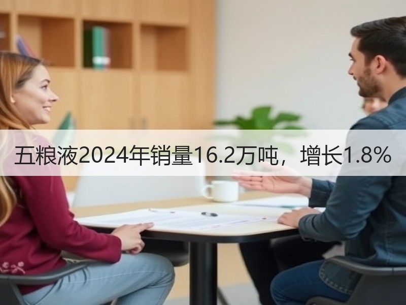 五粮液2024年销量16.2万吨，增长1