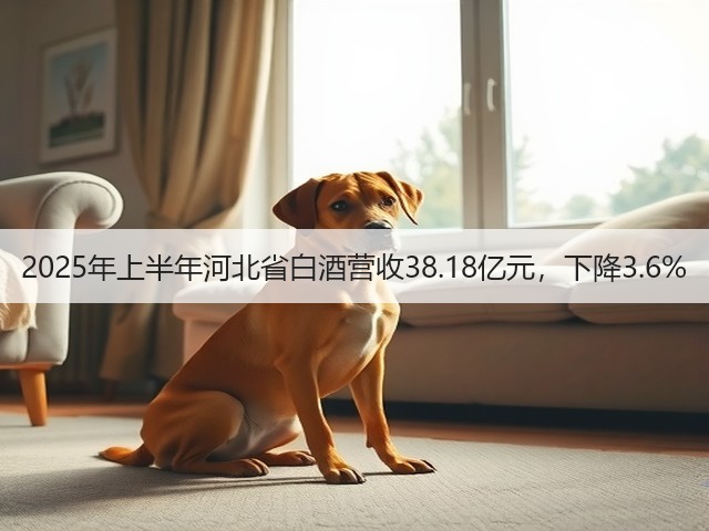 2025年上半年河北省白酒营收38.18亿元，下降3.6%(图4)