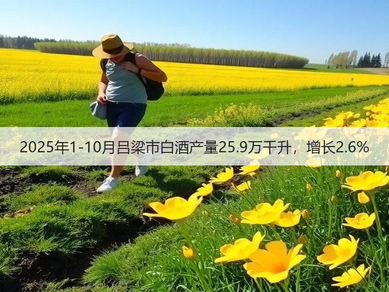 2025年1-10月吕梁市白酒产量25.