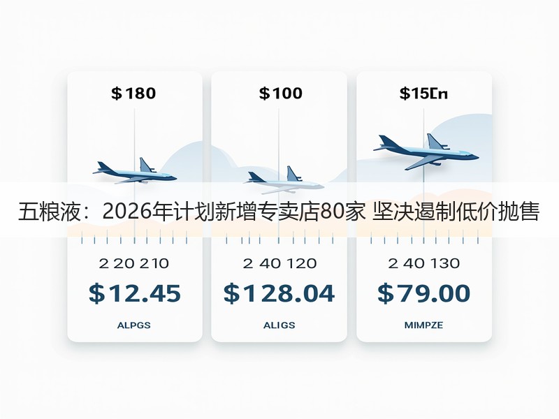 五粮液：2026年计划新增专卖店80家 