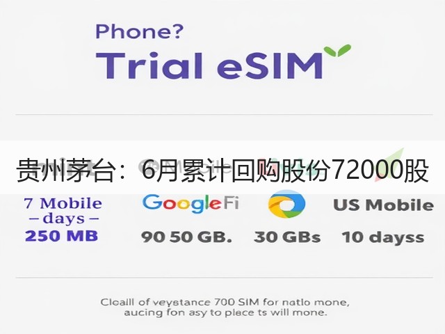 贵州茅台：6月累计回购股份72000股(图4)