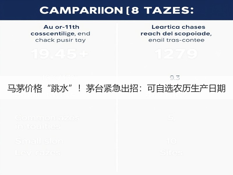马茅价格“跳水”！茅台紧急出招：可自选农