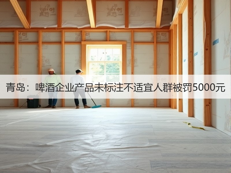 青岛：啤酒企业产品未标注不适宜人群被罚5