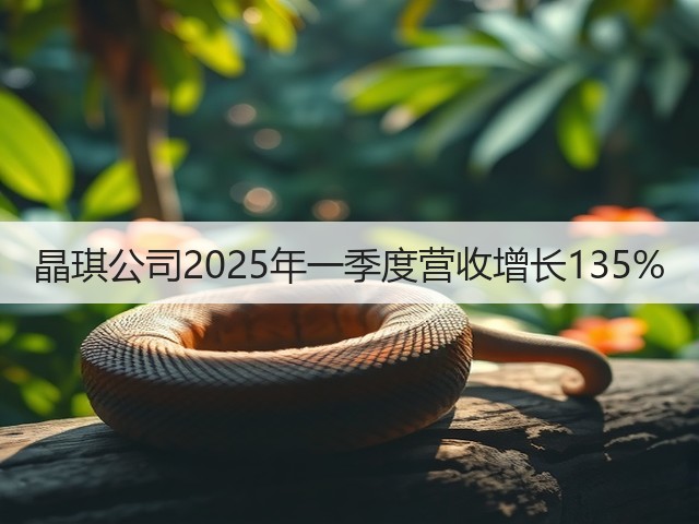 晶琪公司2025年一季度营收增长135%(图5)