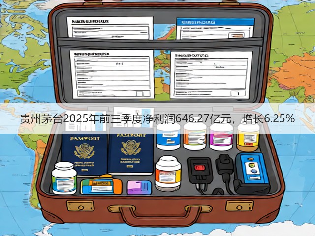 贵州茅台2025年前三季度净利润646.27亿元，增长6.25%(图4)