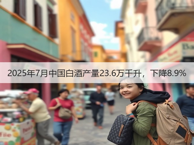2025年7月中国白酒产量23.6万千升，下降8.9%(图5)
