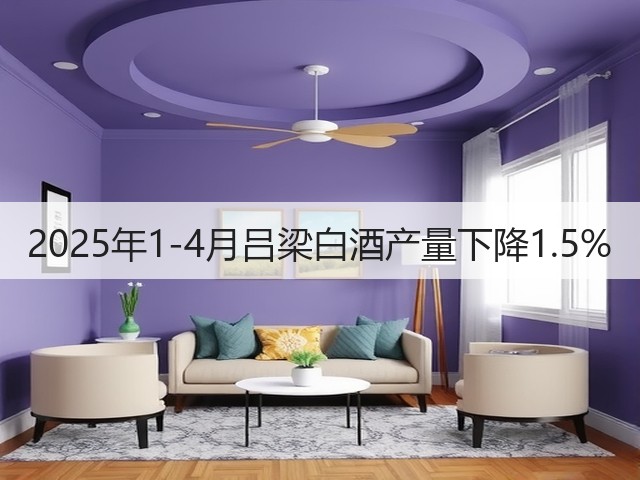 2025年1-4月吕梁白酒产量下降1.5%(图5)
