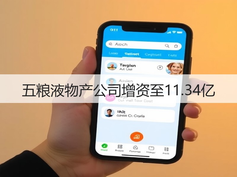 五粮液物产公司增资至11.34亿