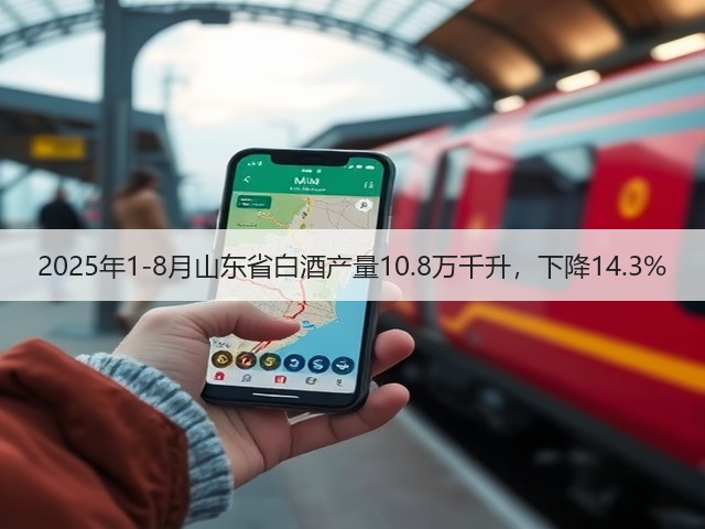 2025年1-8月山东省白酒产量10.8万千升，下降14.3%(图5)
