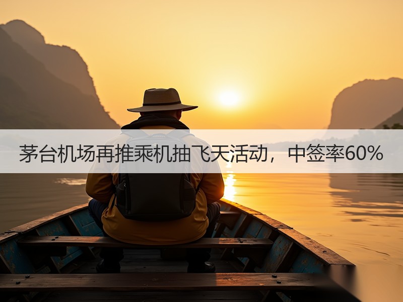 茅台机场再推乘机抽飞天活动，中签率60%