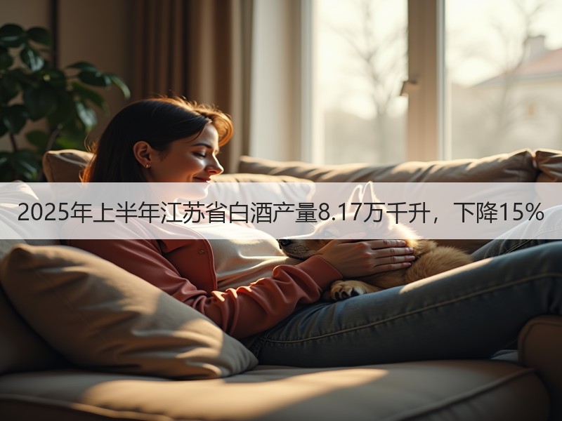 2025年上半年江苏省白酒产量8.17万