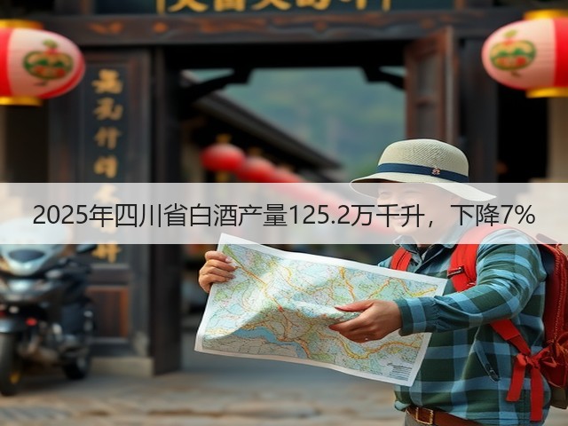 2025年四川省白酒产量125.2万千升，下降7%(图2)
