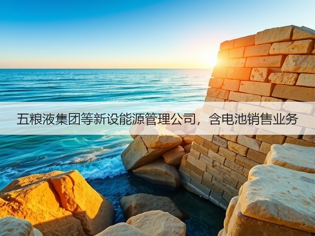 五粮液集团等新设能源管理公司，含电池销售业务(图4)