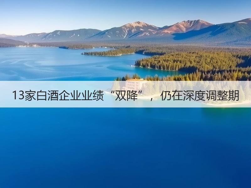 13家白酒企业业绩“双降”，仍在深度调整
