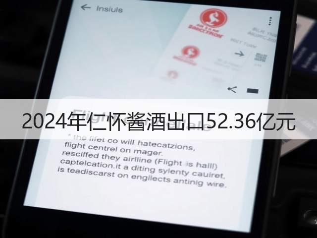 2024年仁怀酱酒出口52.36亿元(图2)