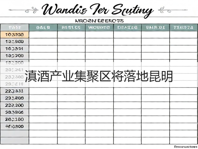 滇酒产业集聚区将落地昆明(图4)