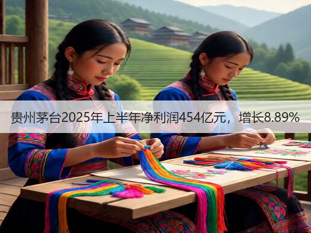 贵州茅台2025年上半年净利润454亿元，增长8.89%(图2)