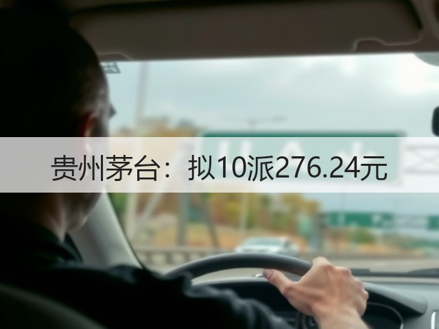 贵州茅台：拟10派276.24元(图4)