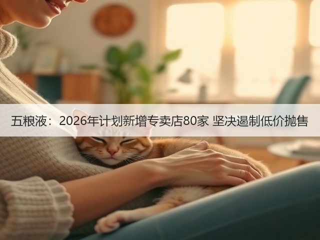 五粮液：2026年计划新增专卖店80家 坚决遏制低价抛售(图1)