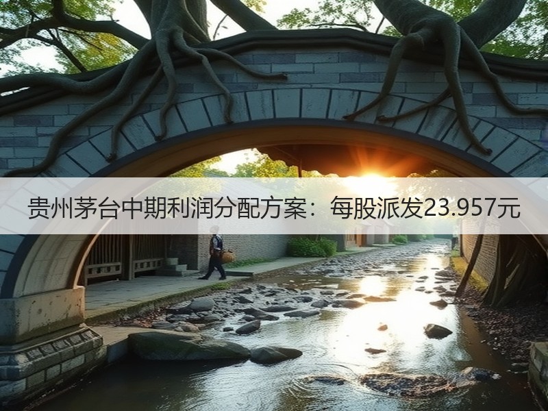 贵州茅台中期利润分配方案：每股派发23.