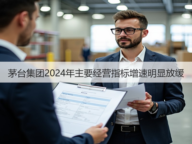 茅台集团2024年主要经营指标增速明显放